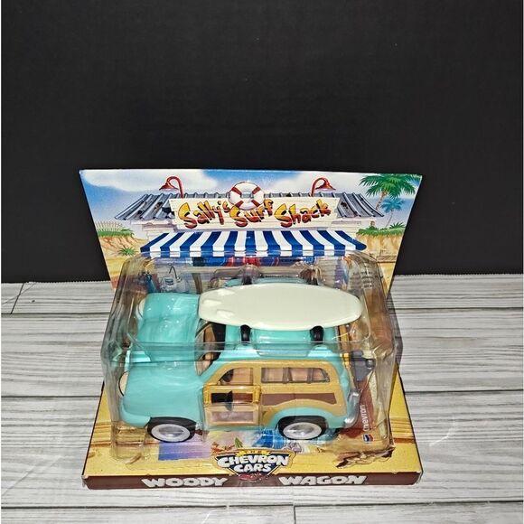 The Chevron Cars Techron Collectible Woody Wagon Toy Vehicle New Vintage 1999 - Picture 1 of 10